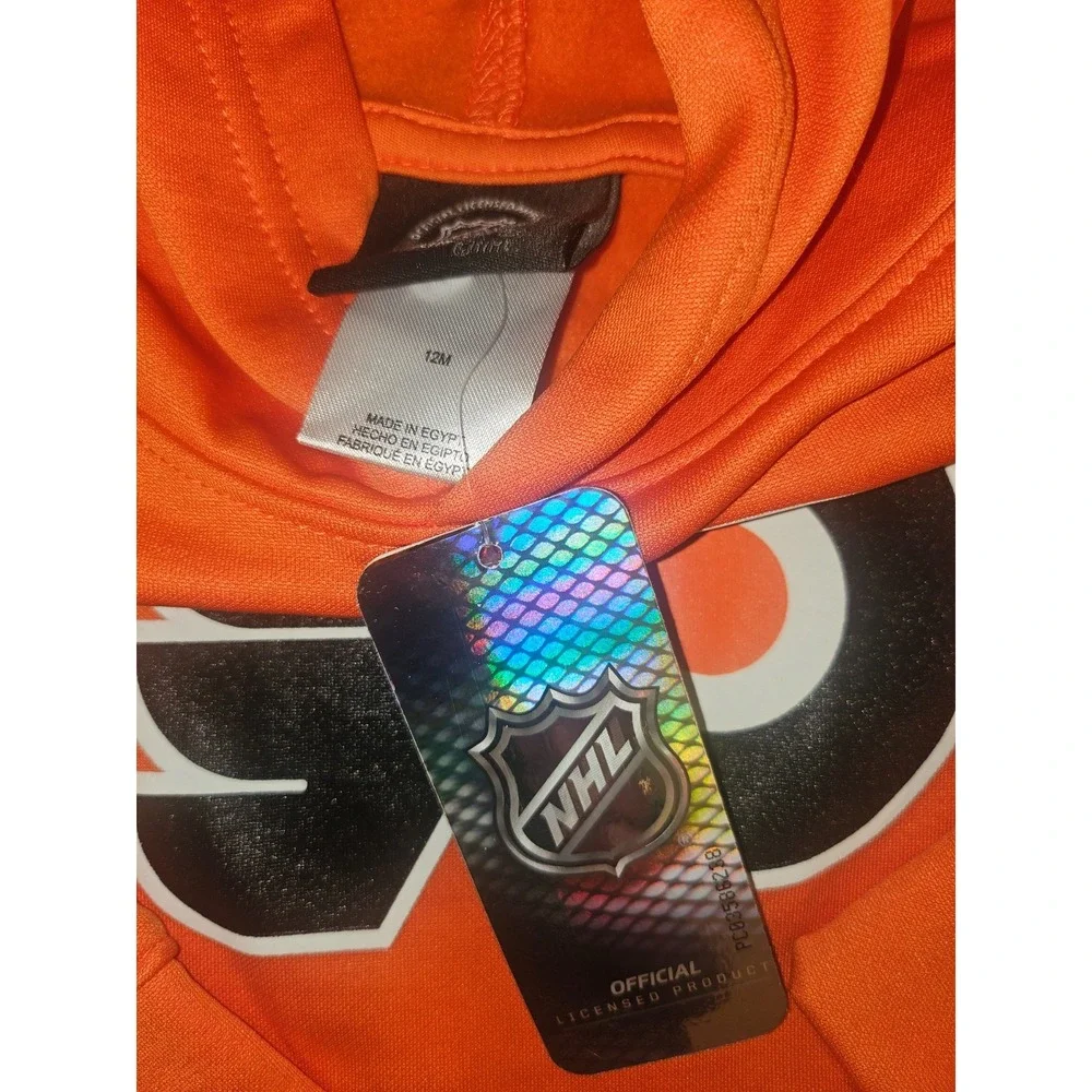 NHL Philadelphia‎ Flyers Orange Sweatshirt Hoodie Youth Size 12 months NWT